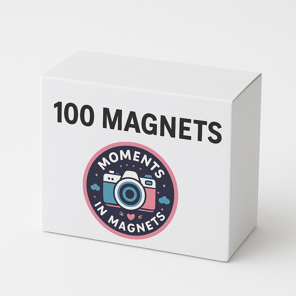 100-Pack Photo Magnets – Single Design