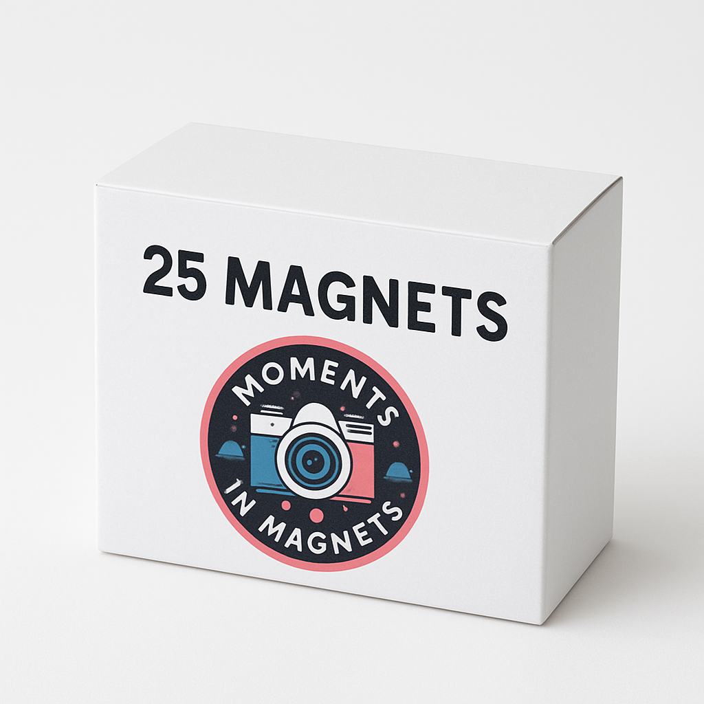 25-Pack Photo Magnets – Single Design